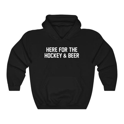 Here For The Hockey & Beer Hoodie