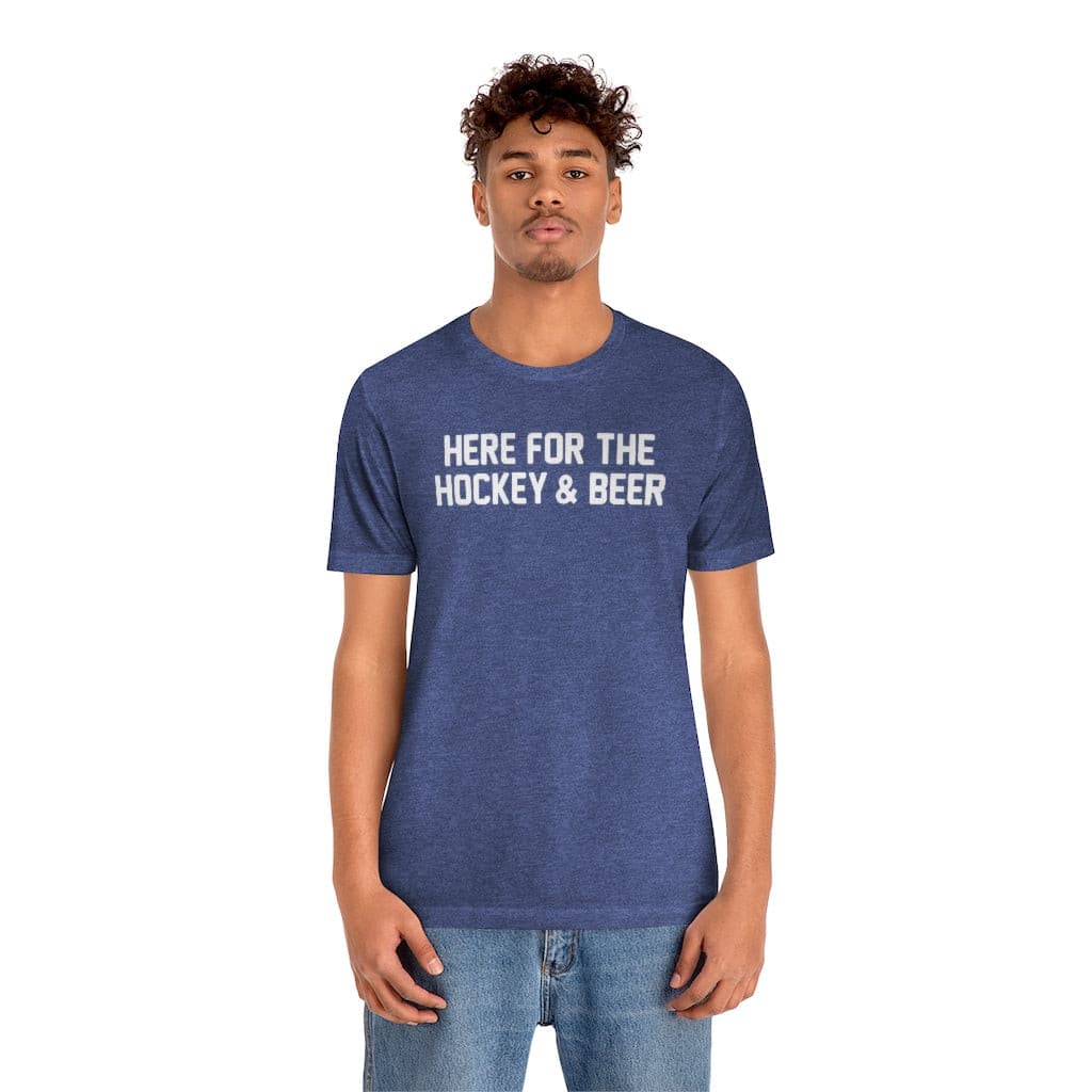 Here For The Hockey & Beer Shirt