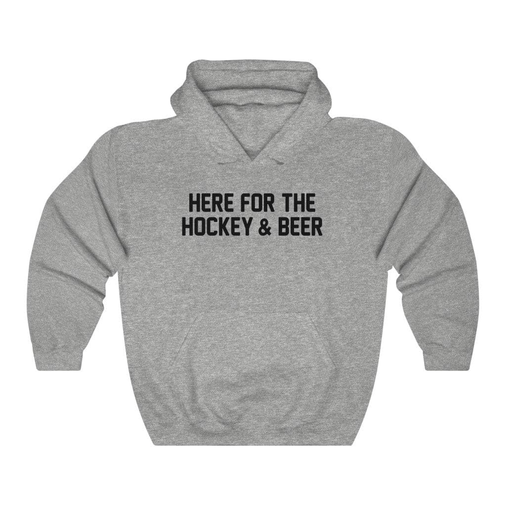 Here For The Hockey & Beer Hoodie